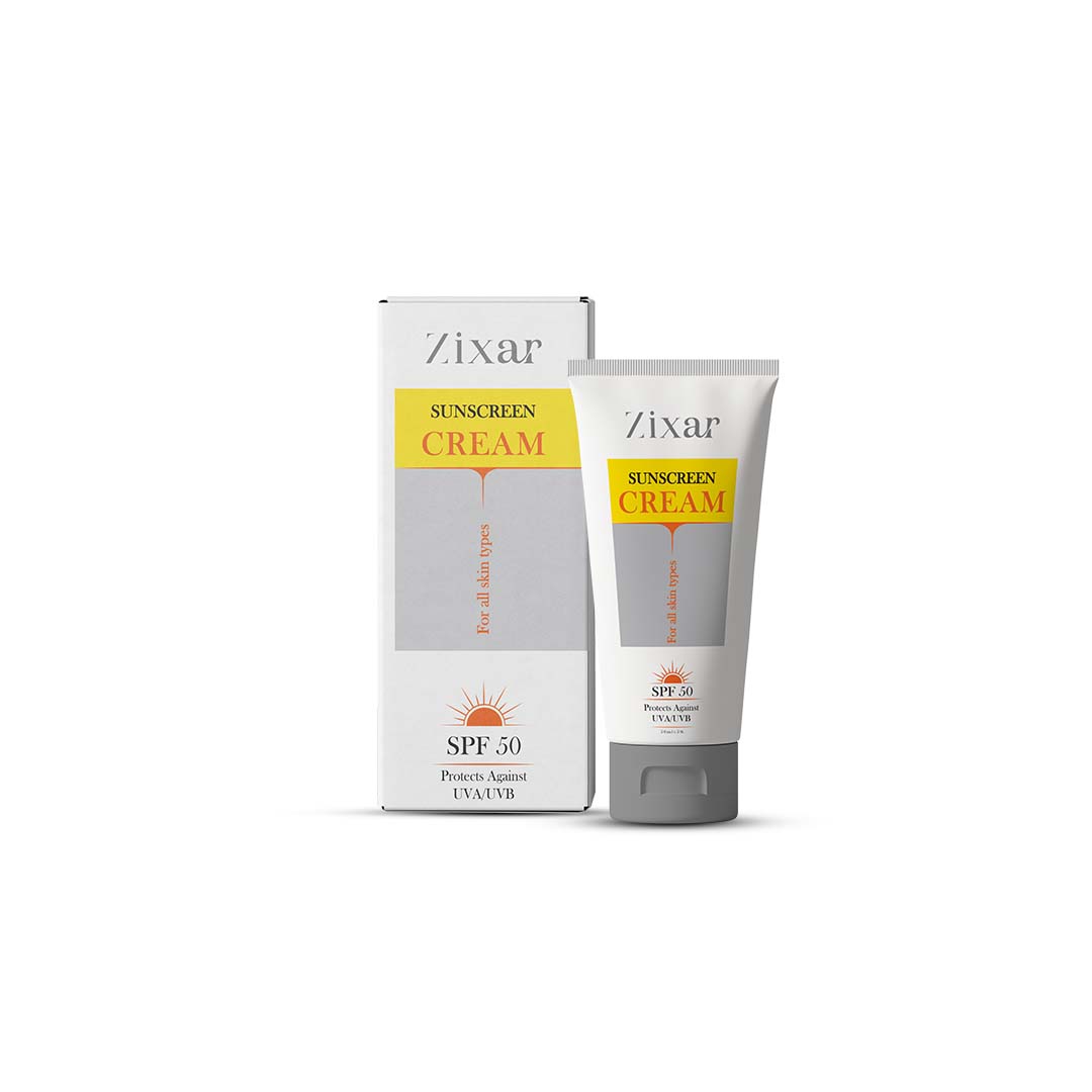 کرم ضد آفتاب بی رنگ SPF50 زیکسار انواع پوست (جدید)